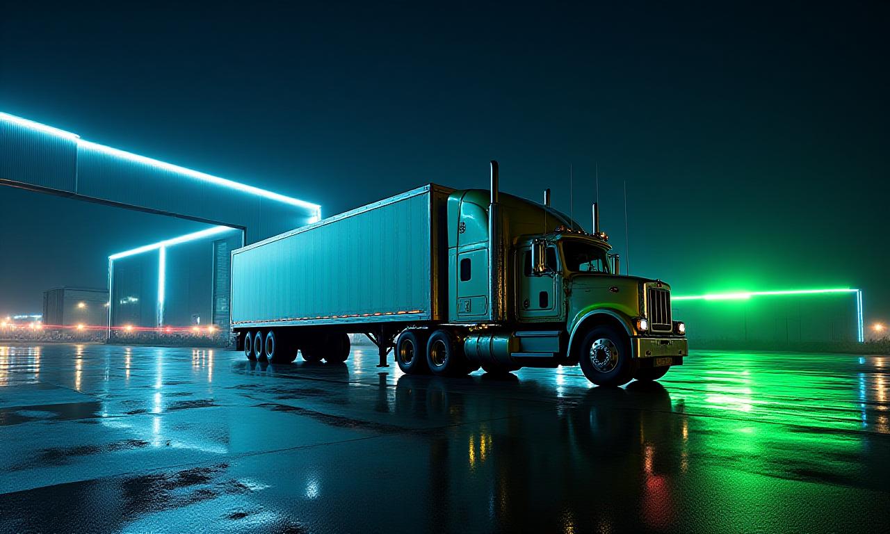 Logistics Operation Center and Transport Truck
